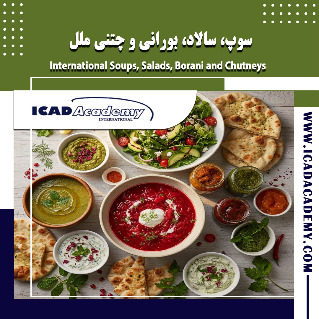 دوره آموزش سوپ و سالاد و بورانی و چتنی ملل با گواهینامه های ملی و بین المللی | IRAN-CANADA
